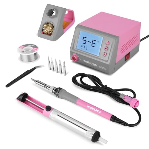 60W Digital Display Soldering Station with 5 Extra Iron Tips S97798