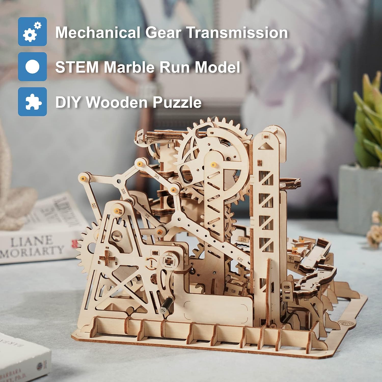 3D Wooden Marble Run Puzzle Craft Toy DIY Model Building Kits L9204