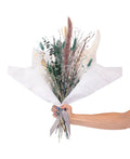 Large Dried Floral Bouquet, White, 16″ x 12″ R22777