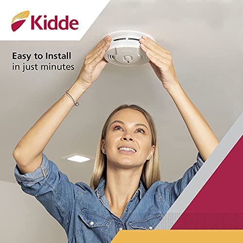 10-Year Battery Powered Smoke Detector with LED Warning Light M638