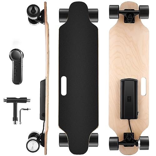 Electric Skateboard with Remote, 350W Brushless Motor Q874110