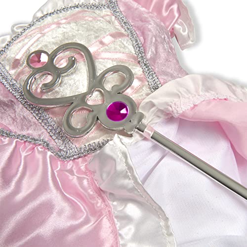 3 pcs Pink Gown Tiara Wand Costume Set X318