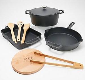 Red Cast Iron 4-pc Cookware Set C5441
