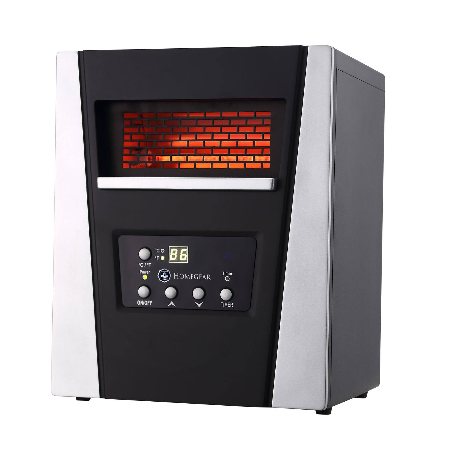 Black Infrared Electric Portable Space Heater Q785387