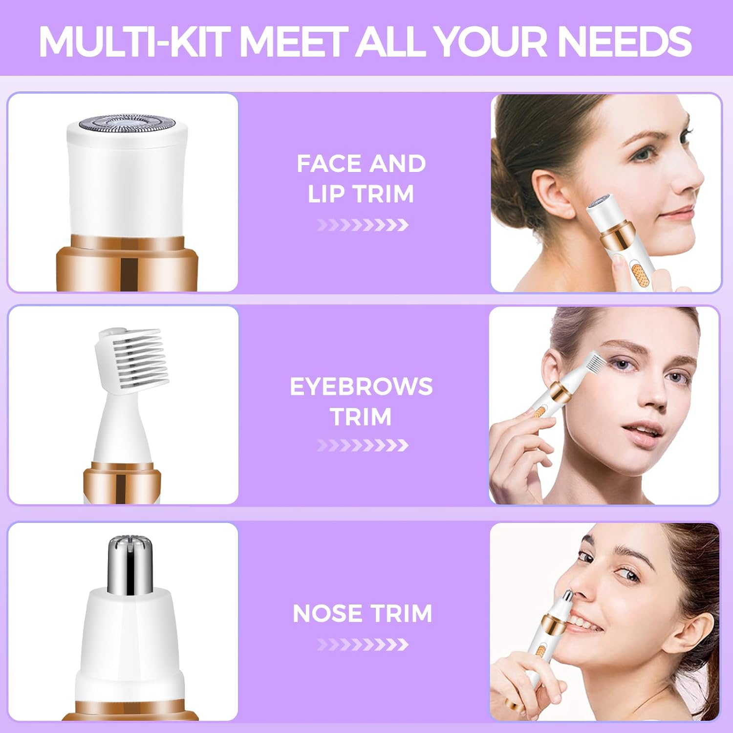 4 in 1 Rechargeable Electric Razor for Women X139