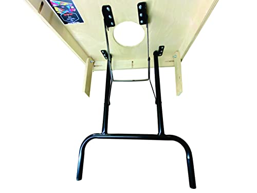 27 In Steel Powder Coated Gloss Black Folding Table Legs (4) Z95807