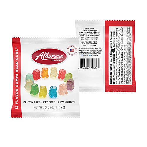 12 Flavor Gummi Bear Cubs, 5lbs Candy P1129