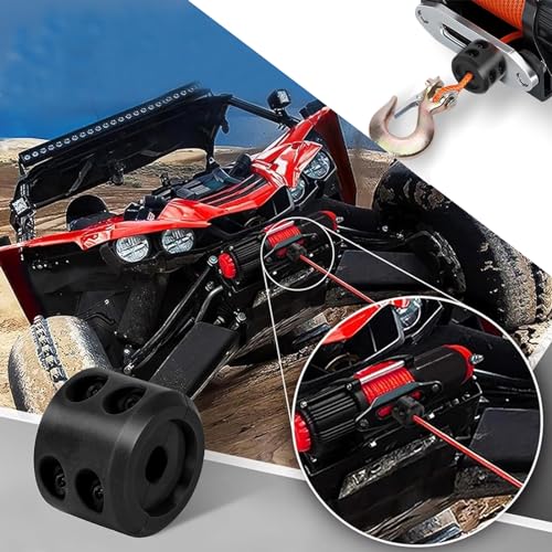 Black Trailer Winch Cable Hitch Stopper with Metal Installation Tool W142