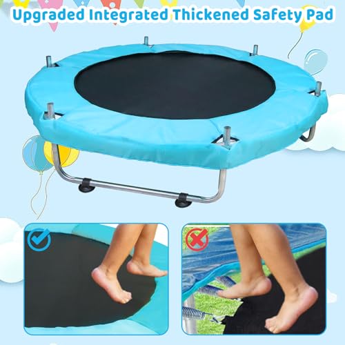 55'' Small Trampoline with Safety Enclosure Net H744712
