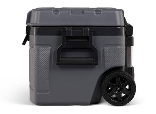 52Qt Wheeled Cooler Insulated Hard Shell Ice Chest T452401