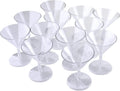 12-Count Clear Plastic Martini Glasses W974426