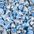 2 lb Light Blue & Silver Hershey's Kisses Candy W6335