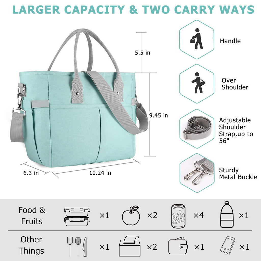 Large Insulated Lunch Tote with Shoulder Strap K297