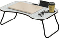 Gray Foldable Laptop Table with Cup Holder H9940