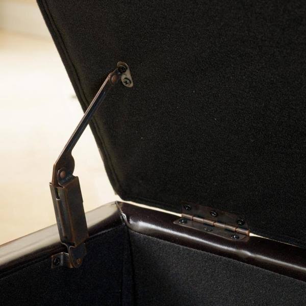 Espresso Tufted Storage Ottoman O3685