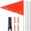Reflective Adjustable Height Bicycle Safety Flag with Mounting Bracket S9427