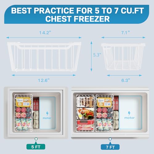 Black 4 Pack Stackable Freezer Organizer Bins C849