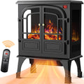 24'' Electric Fireplace Heater with Remote Control, 3D Realistic Flame, 750/1500W M172899