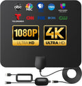 Indoor TV Antenna with Signal Booster and 16ft Coax Cable B48371
