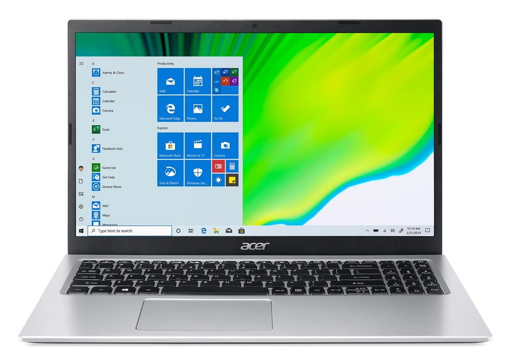 15.6" Full HD Display Intel Celeron N4500 4GB DDR4 128GB eMMC Pure Silver Windows 11 Home Laptop R61525