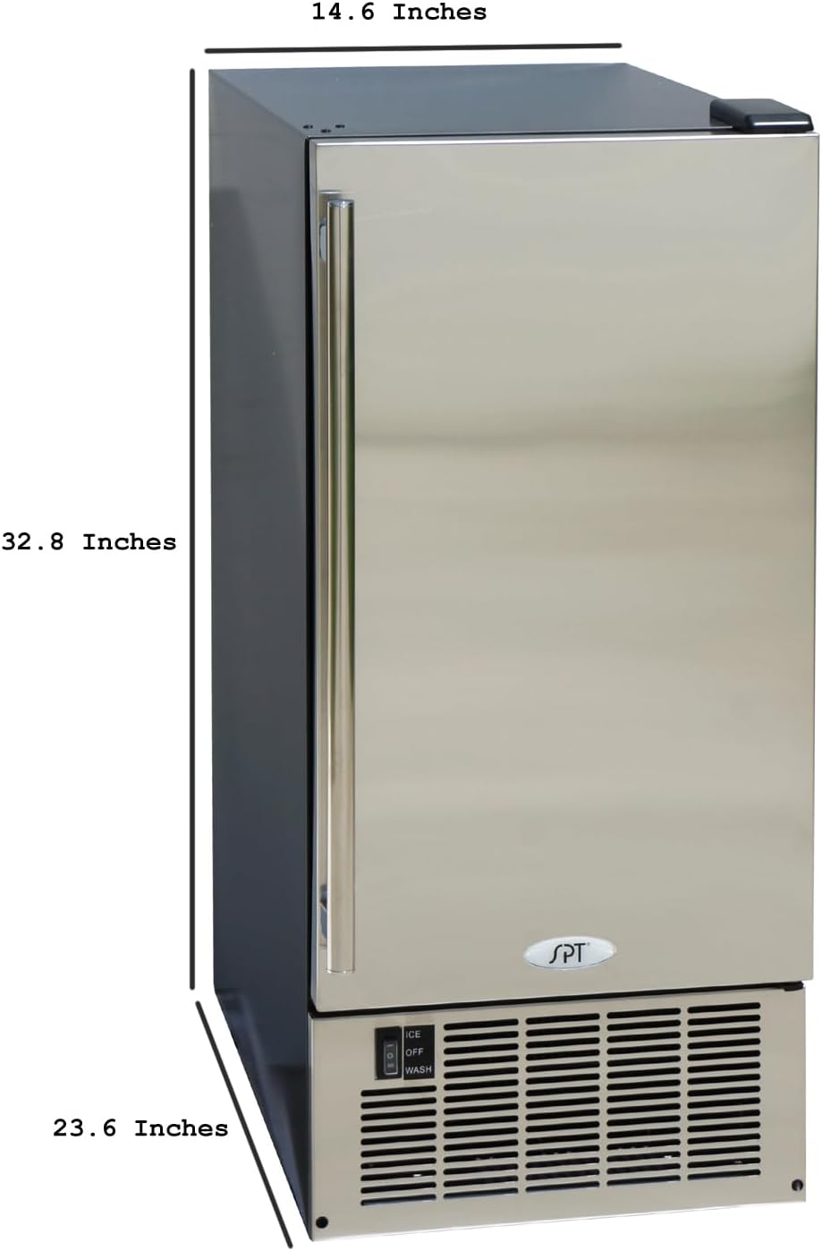 50LBS Stainless Steel Under-Counter Ice Maker L837059