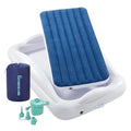 Navy Blue Inflatable Toddler Travel Bed with Safety Bumpers E38280
