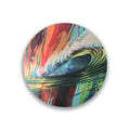 23x23 in. Multicolor Round Print on Wood S322