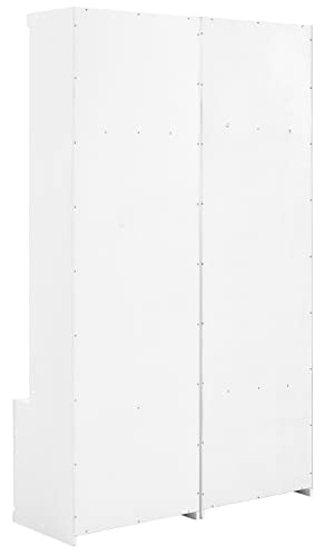 White 2-Piece Entryway Set with 2 Hall Trees K351