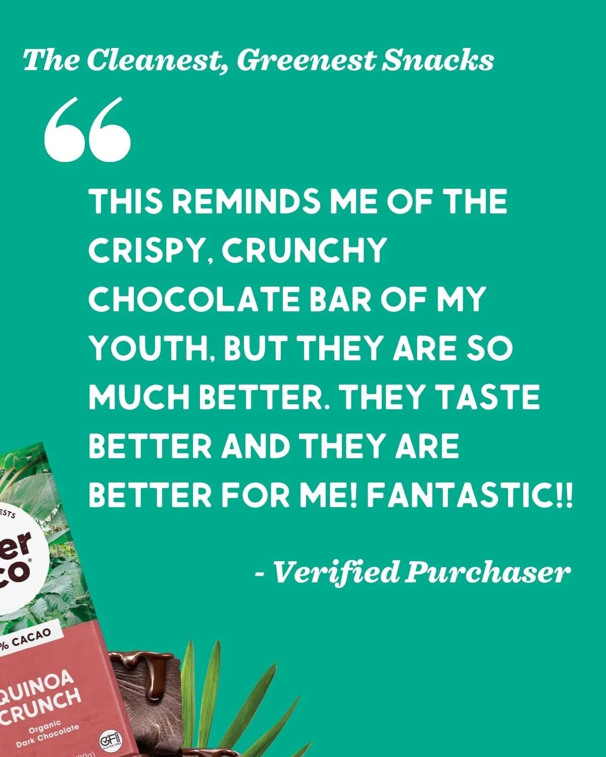 Organic Dark Chocolate Quinoa 2.82 oz Pack of 3 W162