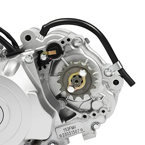 140cc 4 Stroke Engine Motor, Complete Engine Kit Single Cylinder Horizontal 4-speed Transmission Manual Clutch CDI O272