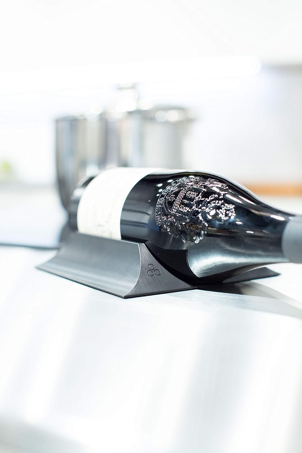 Natural Silver Countertop Wine Rack L4976