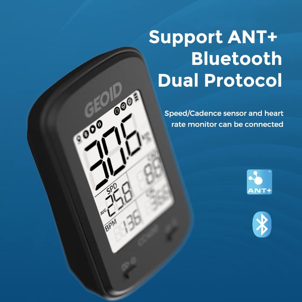 Wireless Bluetooth Waterproof Bicycle Speedometer Odometer with LCD Automatic Backlight Display D17613