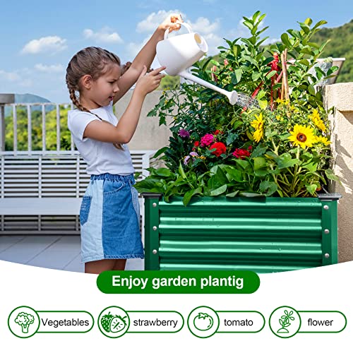 Galvanized Raised Garden Bed with Legs, Oval Large Metal Raised Garden Beds Z23206