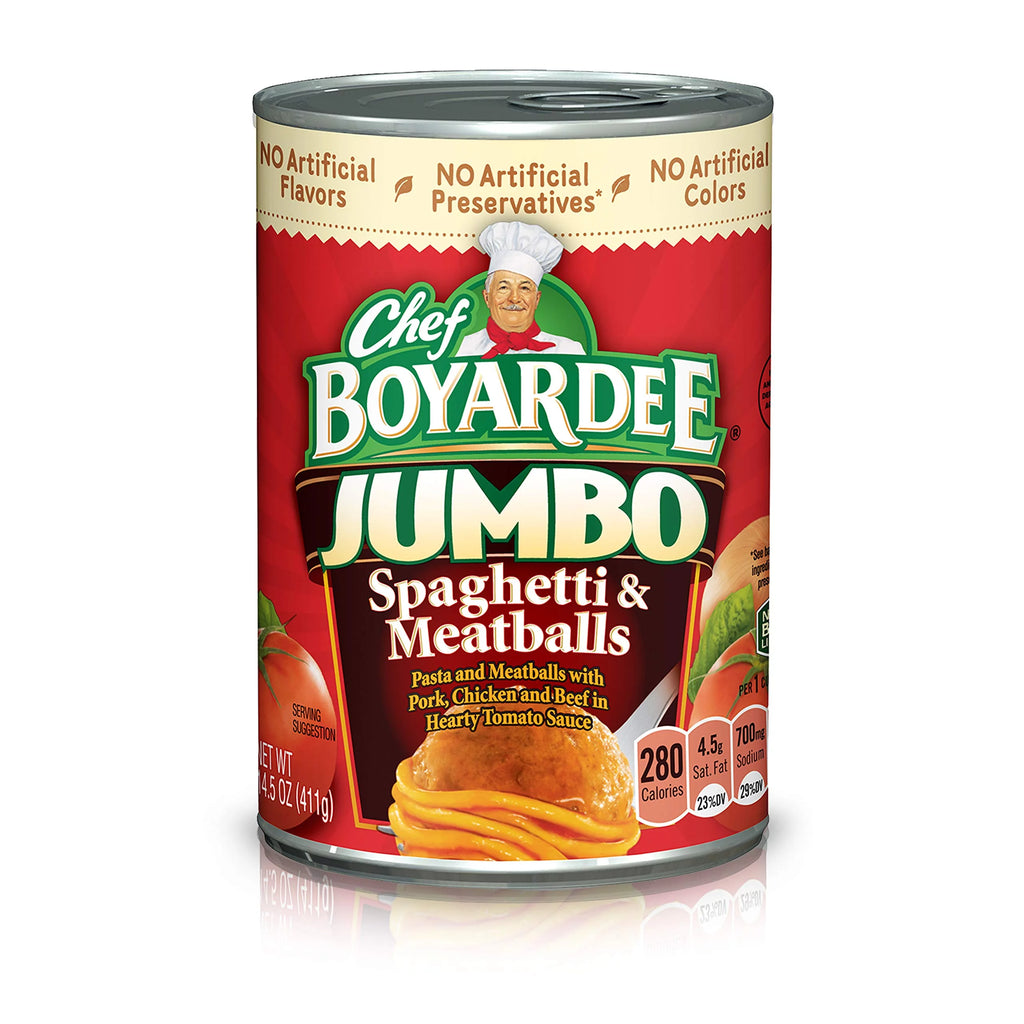 14.5 oz 12 Pack Jumbo Spaghetti and Meatballs X3122