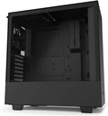 Compact ATX Mid-Tower PC Gaming Case with Tempered Glass Side Panel - Black/Red T7535