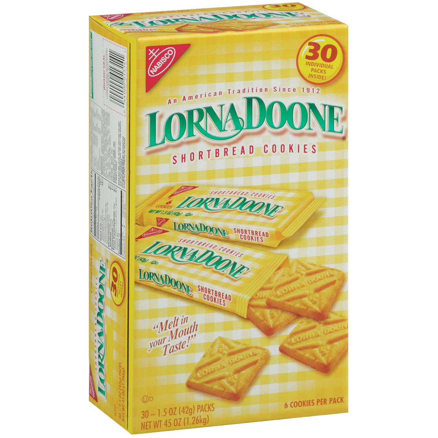 Shortbread Cookies 1.5 oz., 30 ct. D50145