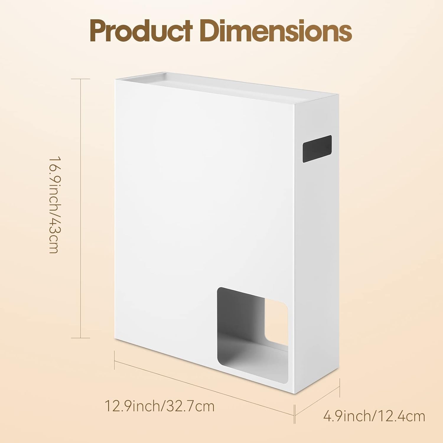 White Toilet Paper Storage Organizer N33645