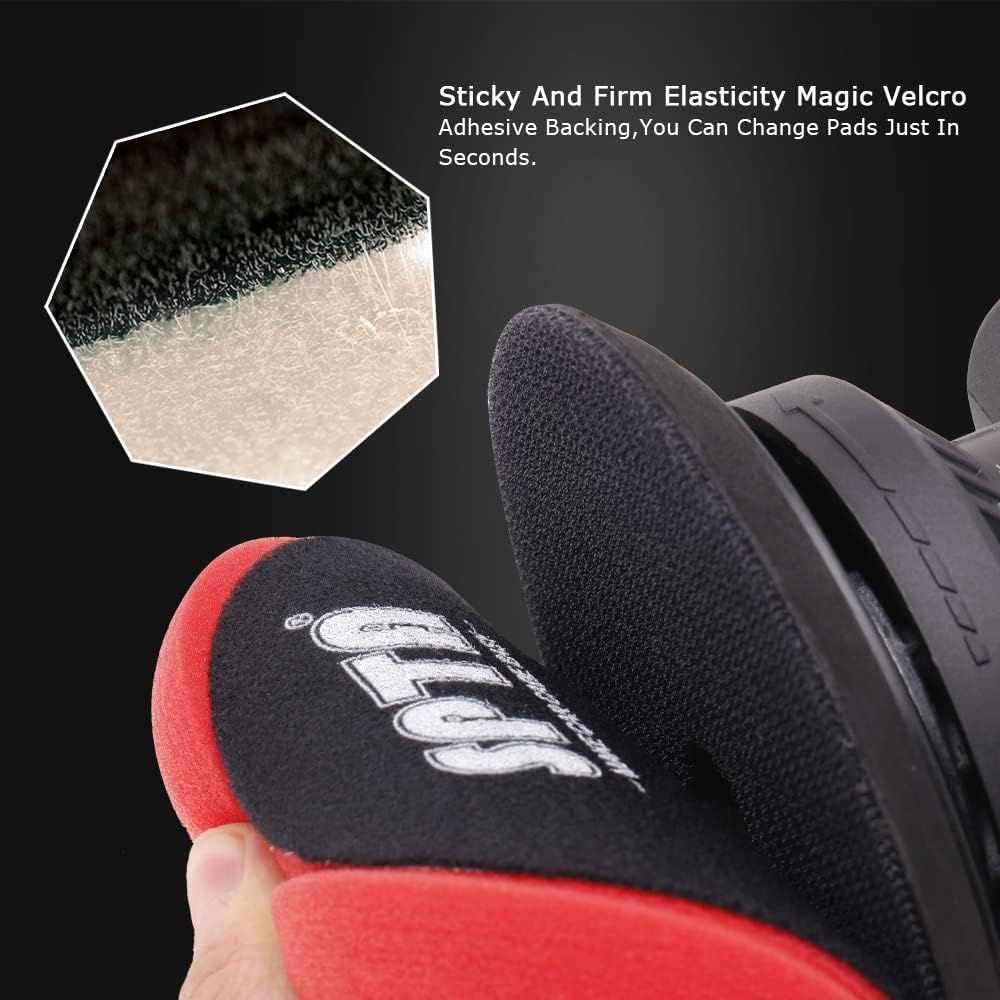 Cordless Car Buffer Polisher with 2Pcs 12V Lithium Rechargeable Battery Brushless Polisher, 2.0Ah T105657