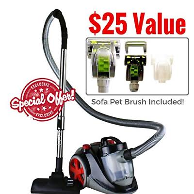 Bagless Canister Cyclonic Vacuum with HEPA Filter U81734