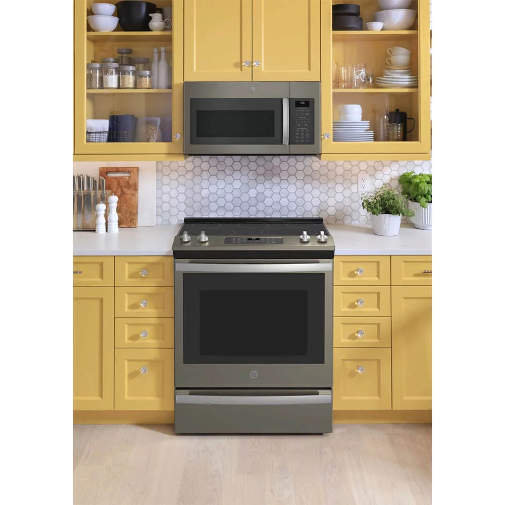 White Slide In Electric Range S604