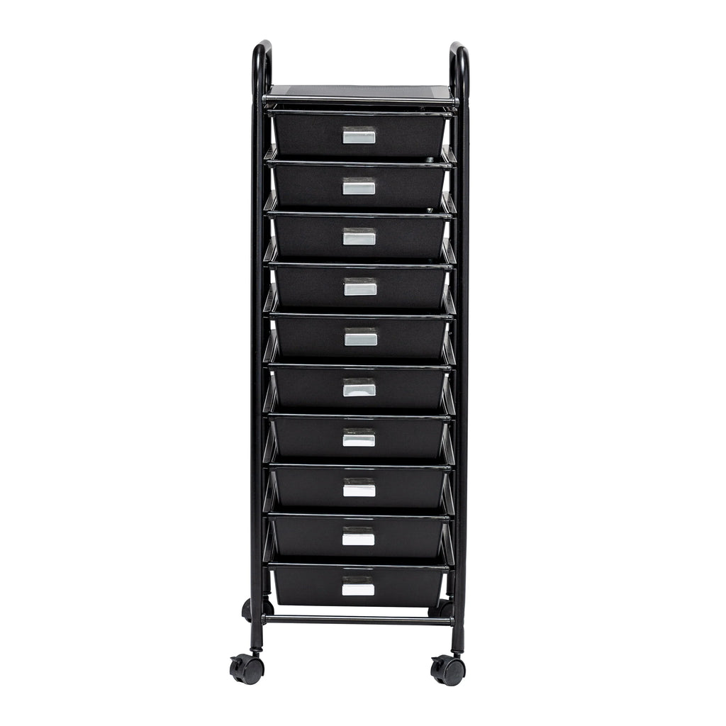 10-Drawer Multi-Color Rolling Cart A849