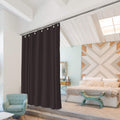 Dark Chocolate Ceiling Track Room Divider Kit, 8ft Tall x 9ft - 12ft Wide R39353