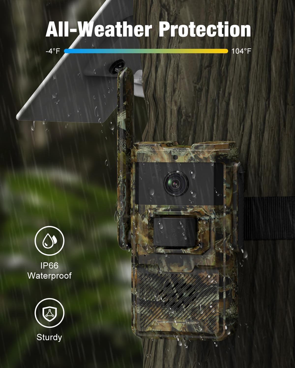 4G LTE Cellular Trail Camera with Solar Power D365