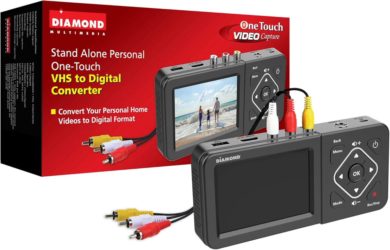 Digital Converter for Composite/S-Video RCA AV Video Capture X7421