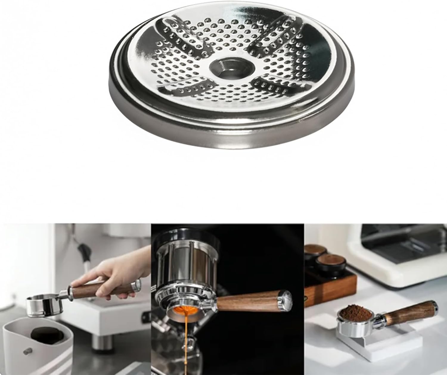 Pack Of 2 Round Stainless Steel Coffee Filter Basket V5273