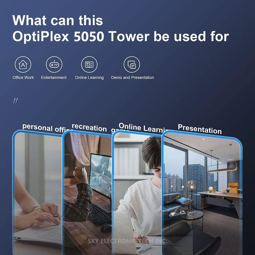 Mini Tower Desktop PC with Core i7-6700, 16GB DDR4, 512GB SSD, Windows 10 Pro D1801