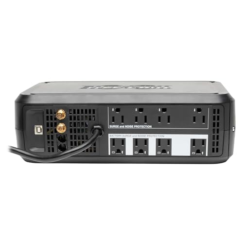 Black 1500VA UPS Battery Backup with 8 Outlets W704