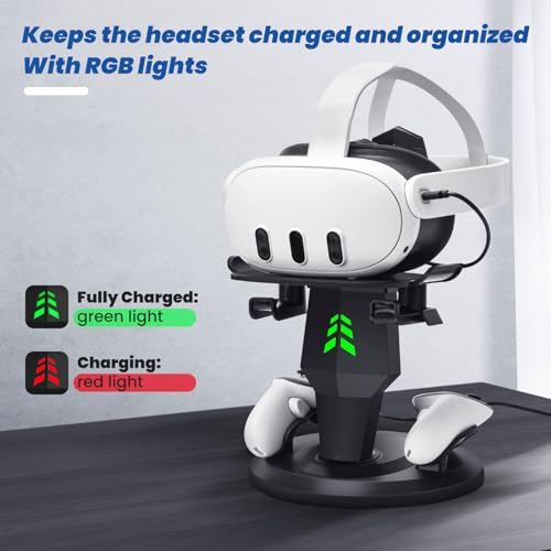 VR Charging Stand for Quest 3, Quest 3S, Quest 2 Headset Q7865