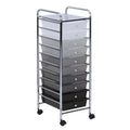 10-Drawer Multi-Color Rolling Cart A849