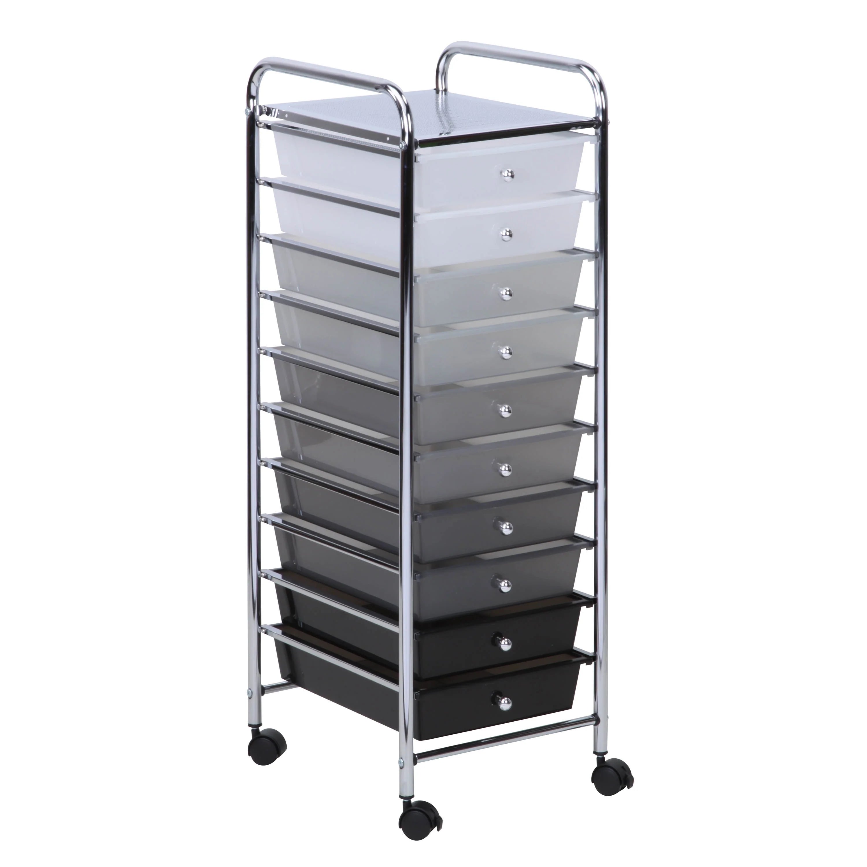 10-Drawer Multi-Color Rolling Cart A849